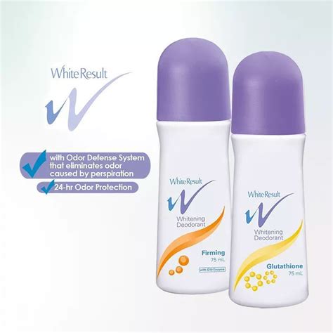 white result deodorant|White Result Whitening Roll On Deodorants 75ml .